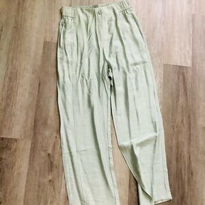 Light Green Casual Pants
